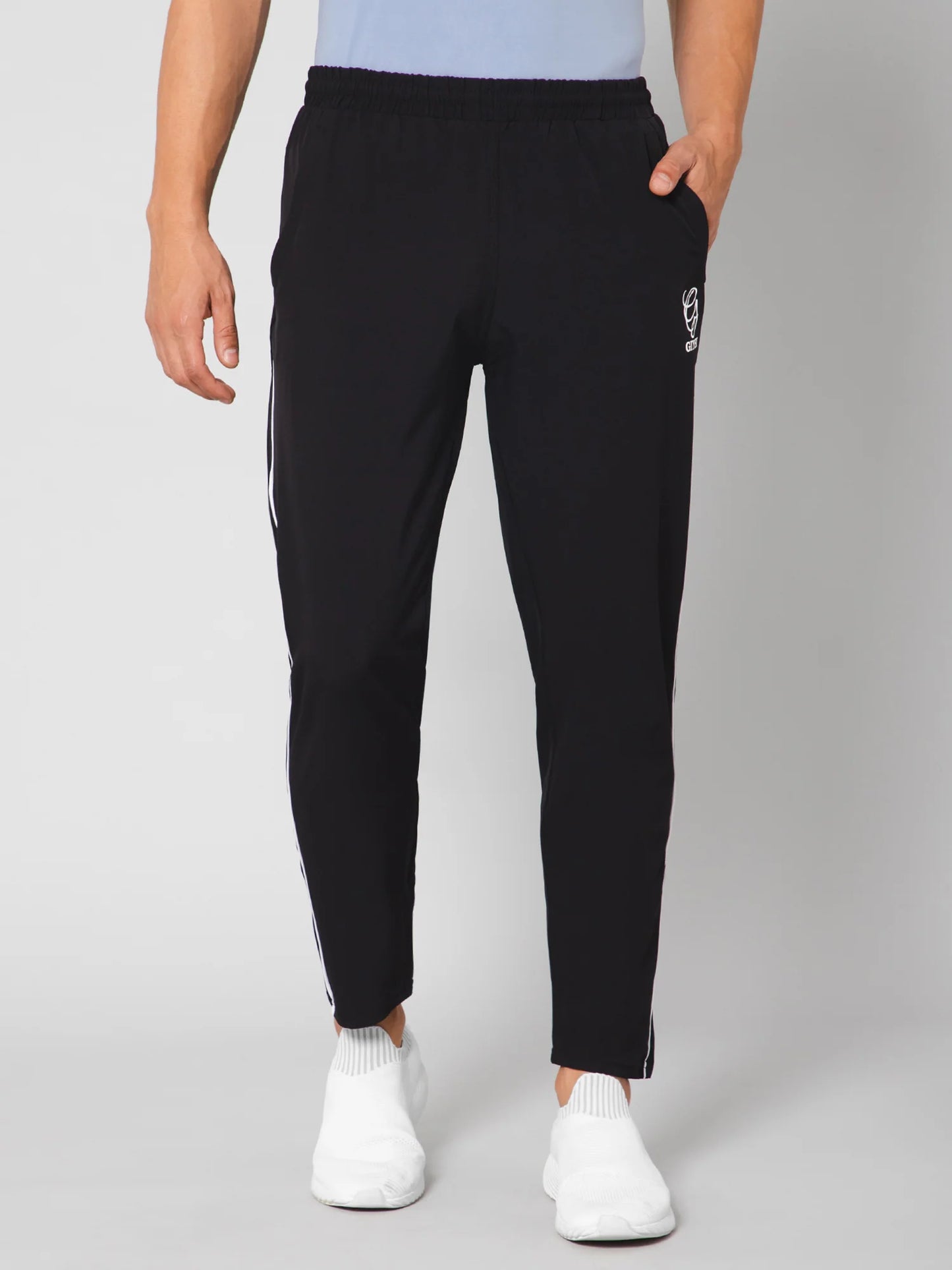 Black Casual Trackpant