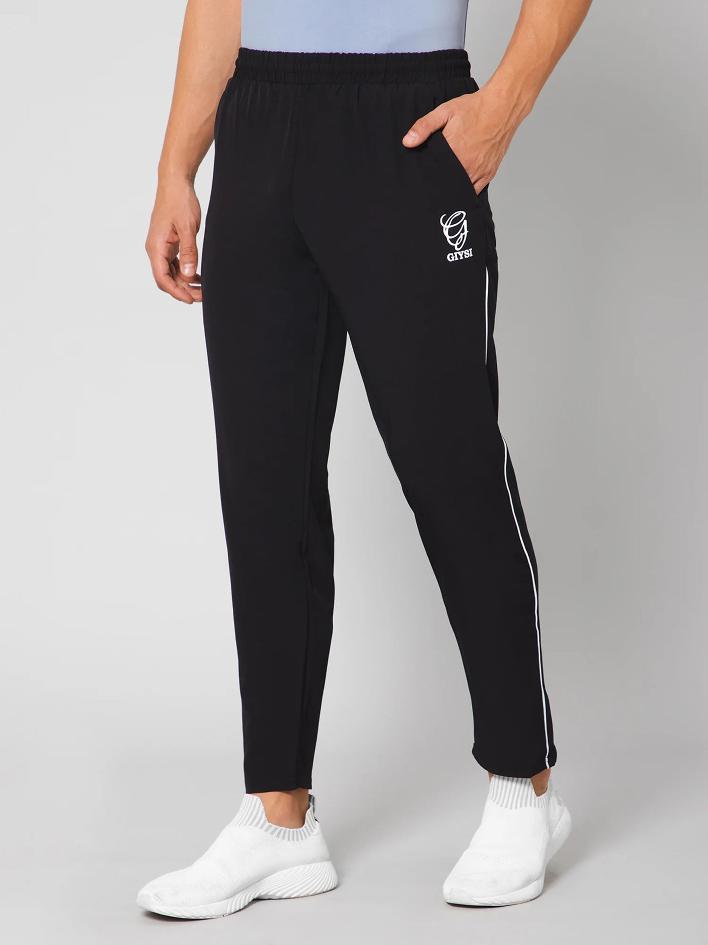 Black Casual Trackpant