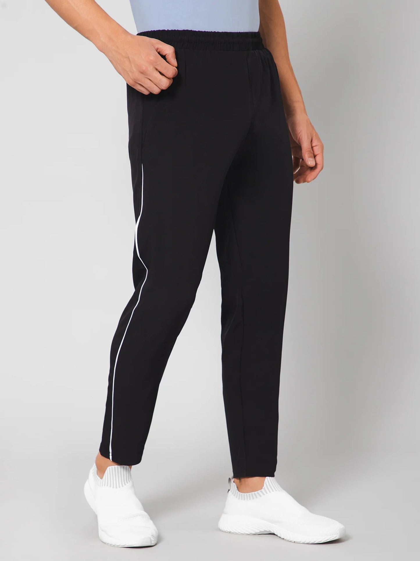Black Casual Trackpant
