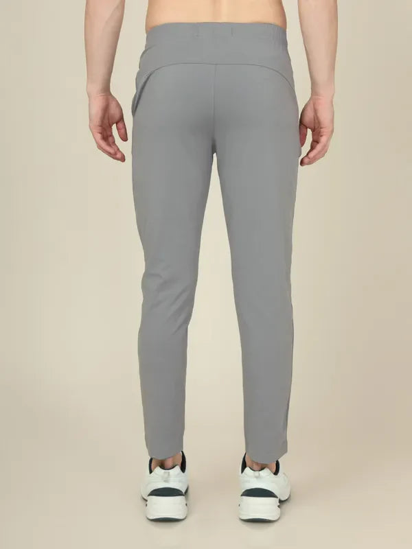 Men Solid Relax Fit Trackpants with ELASTO PLUS