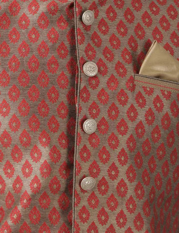 Men's Maroon Nehru Jacket