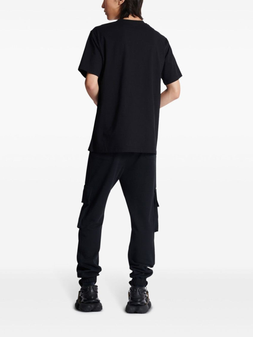 Black Vintage Crystal-embellished T-shirt