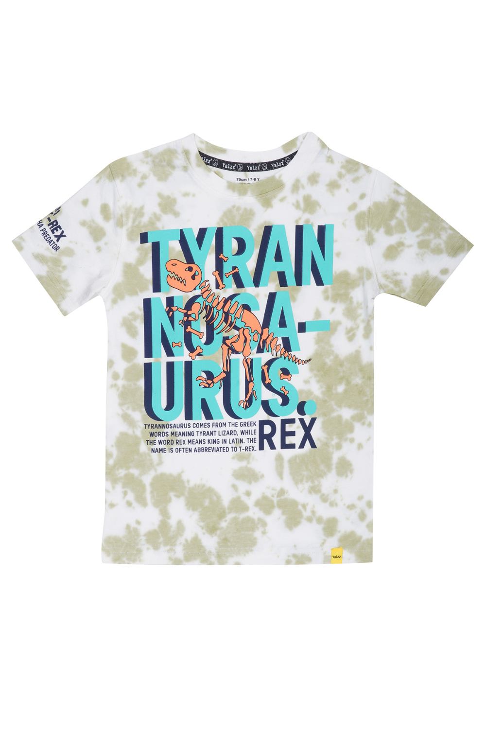 Buy White Round Neck Cotton Rolex T Shirt for Boys - Brighten Up Your Wardrobe Close Up White Round Neck Cotton Rolex T Shirt for Boys – Brighten Up Every Day